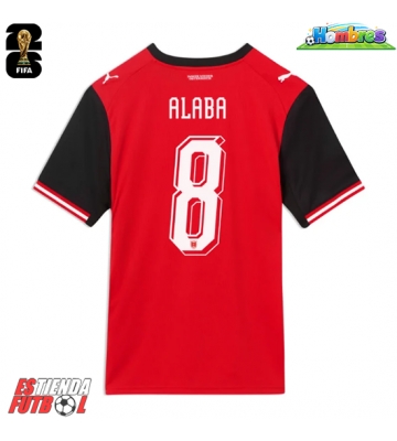 Austria David Alaba #8 Primera Equipación Mundial 2026 Manga Corta